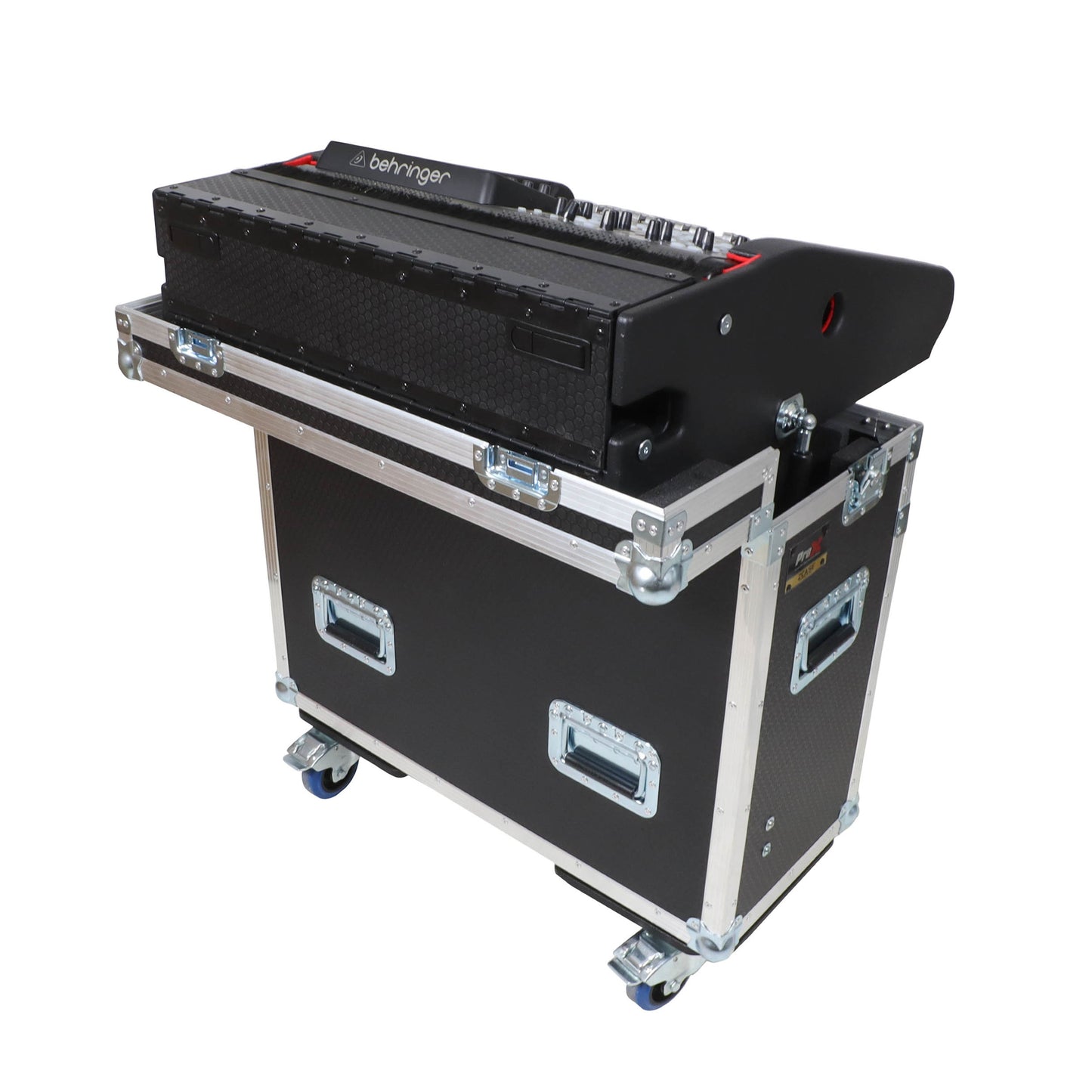 ProX Flip-Ready Hydraulic Console Case For Digital Audio Consoles | Behringer X32 Compact | Fixed