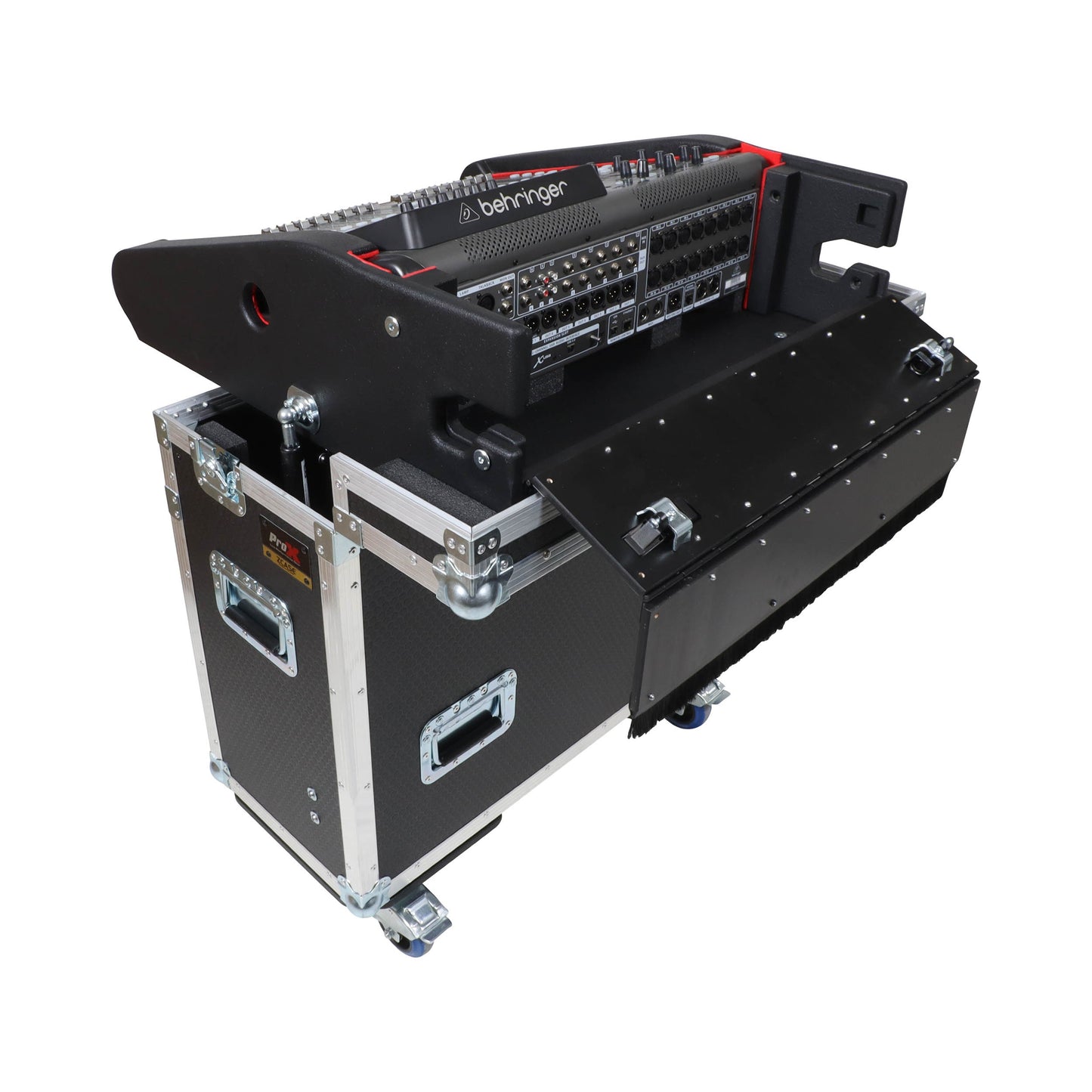 ProX Flip-Ready Hydraulic Console Case For Digital Audio Consoles | Behringer X32 Compact | Fixed
