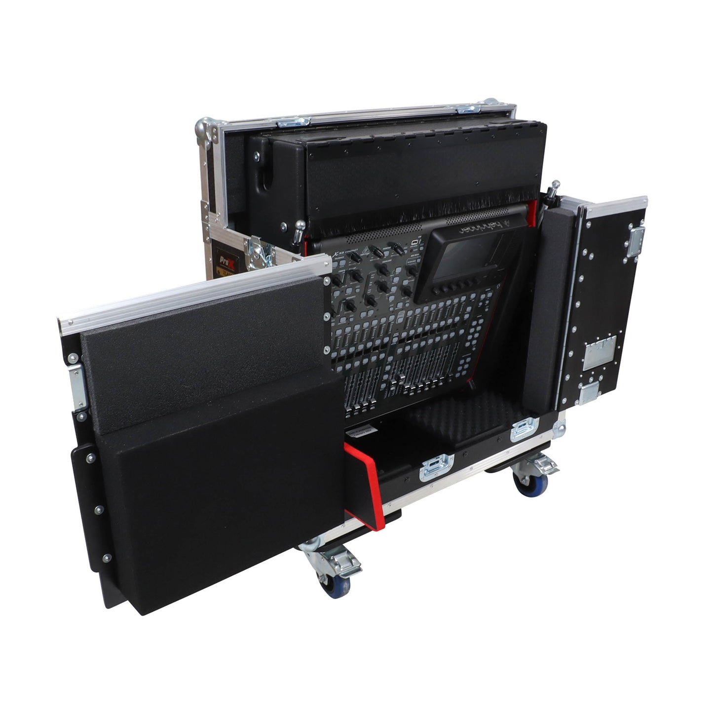 ProX Flip-Ready Hydraulic Console Case For Digital Audio Consoles | Behringer X32 Compact | Fixed