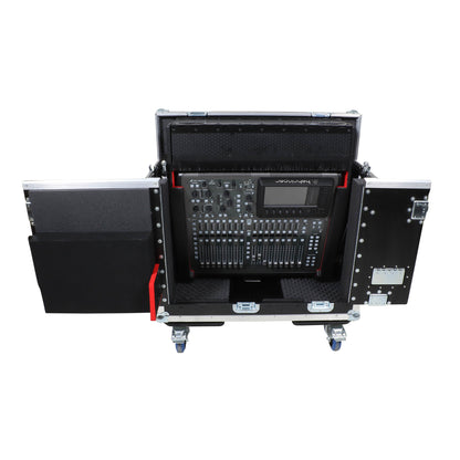 ProX Flip-Ready Hydraulic Console Case For Digital Audio Consoles | Behringer X32 Compact | Fixed