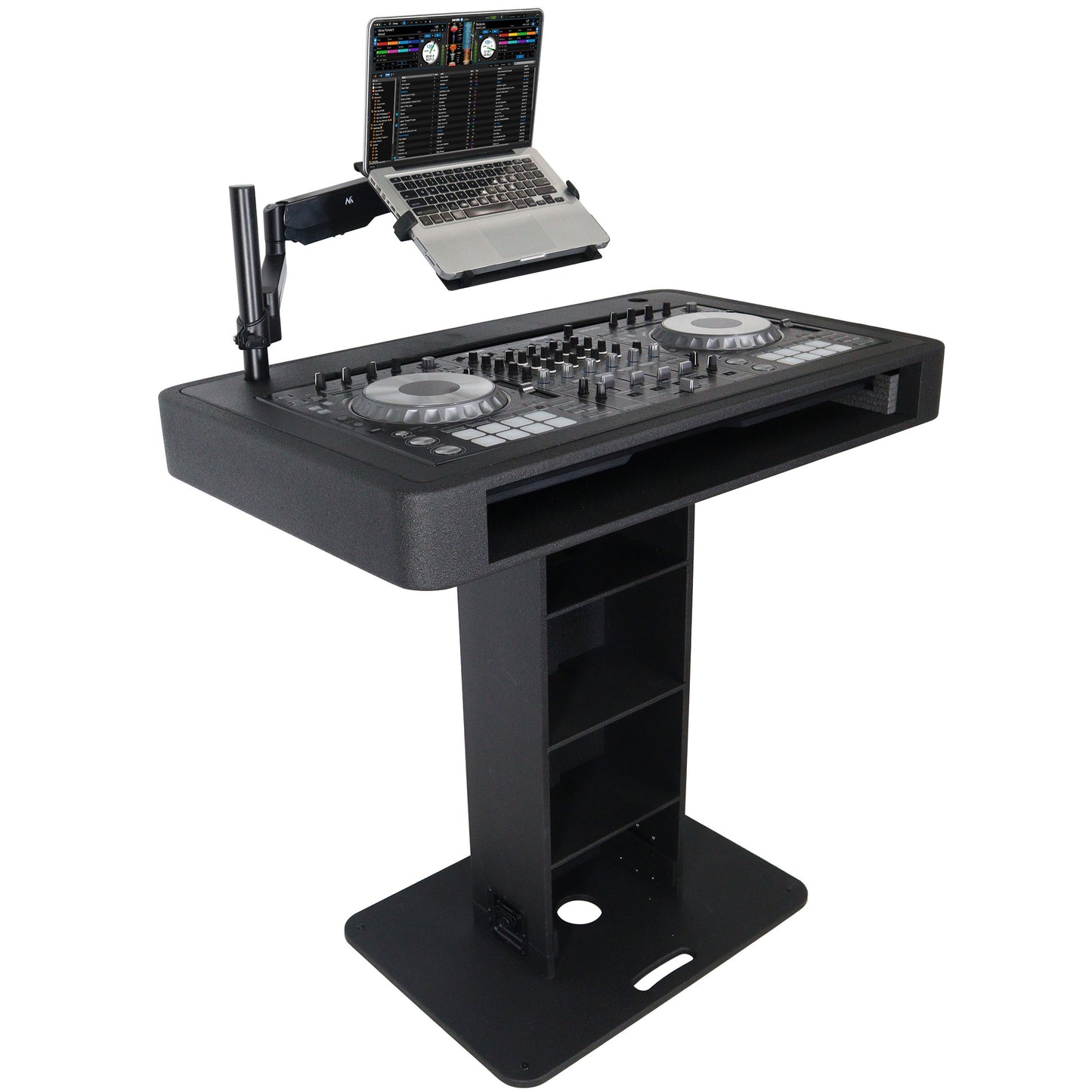 ProX Control Tower DJ Podium T-Shape Stand for Pioneer DDJ | Black | Without Road Case