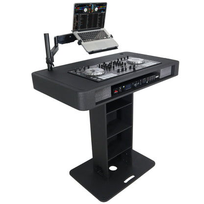 ProX Control Tower DJ Podium T-Shape Stand for Pioneer DDJ | Black | Without Road Case