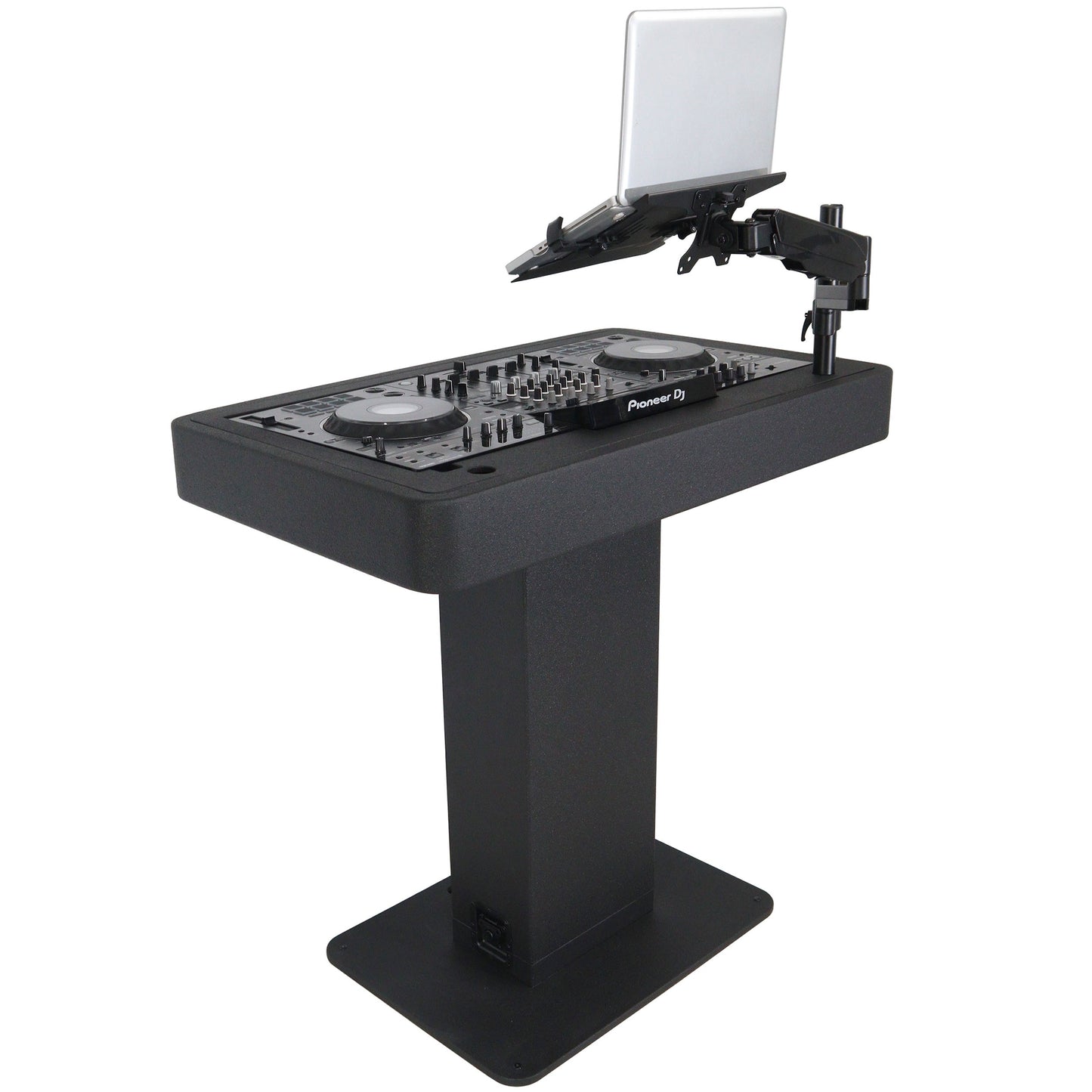 ProX Control Tower DJ Podium T-Shape Stand for Pioneer DDJ | Black | Without Road Case