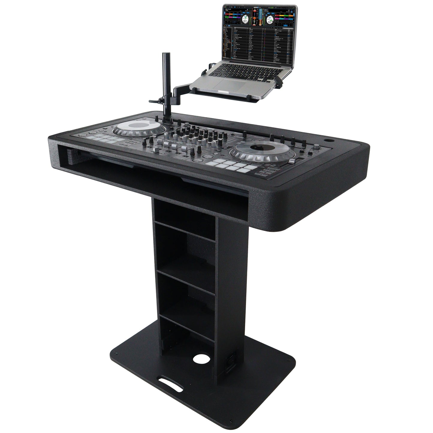 ProX Control Tower DJ Podium T-Shape Stand for Pioneer DDJ | Black | Without Road Case