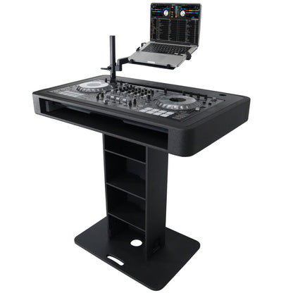 ProX Control Tower DJ Podium T-Shape Stand for Pioneer DDJ | Black | Without Road Case