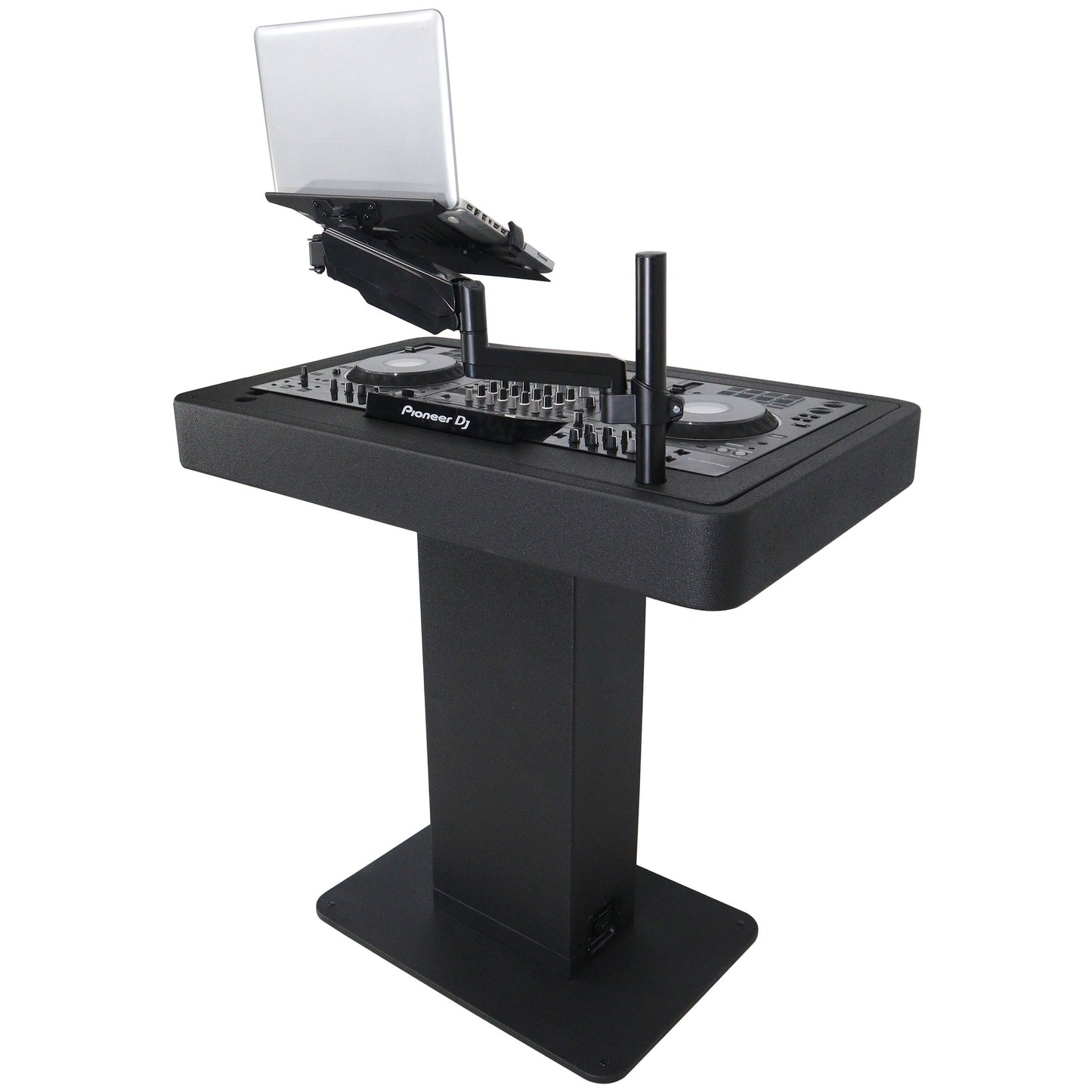 ProX Control Tower DJ Podium T-Shape Stand for Pioneer DDJ | Black | Without Road Case