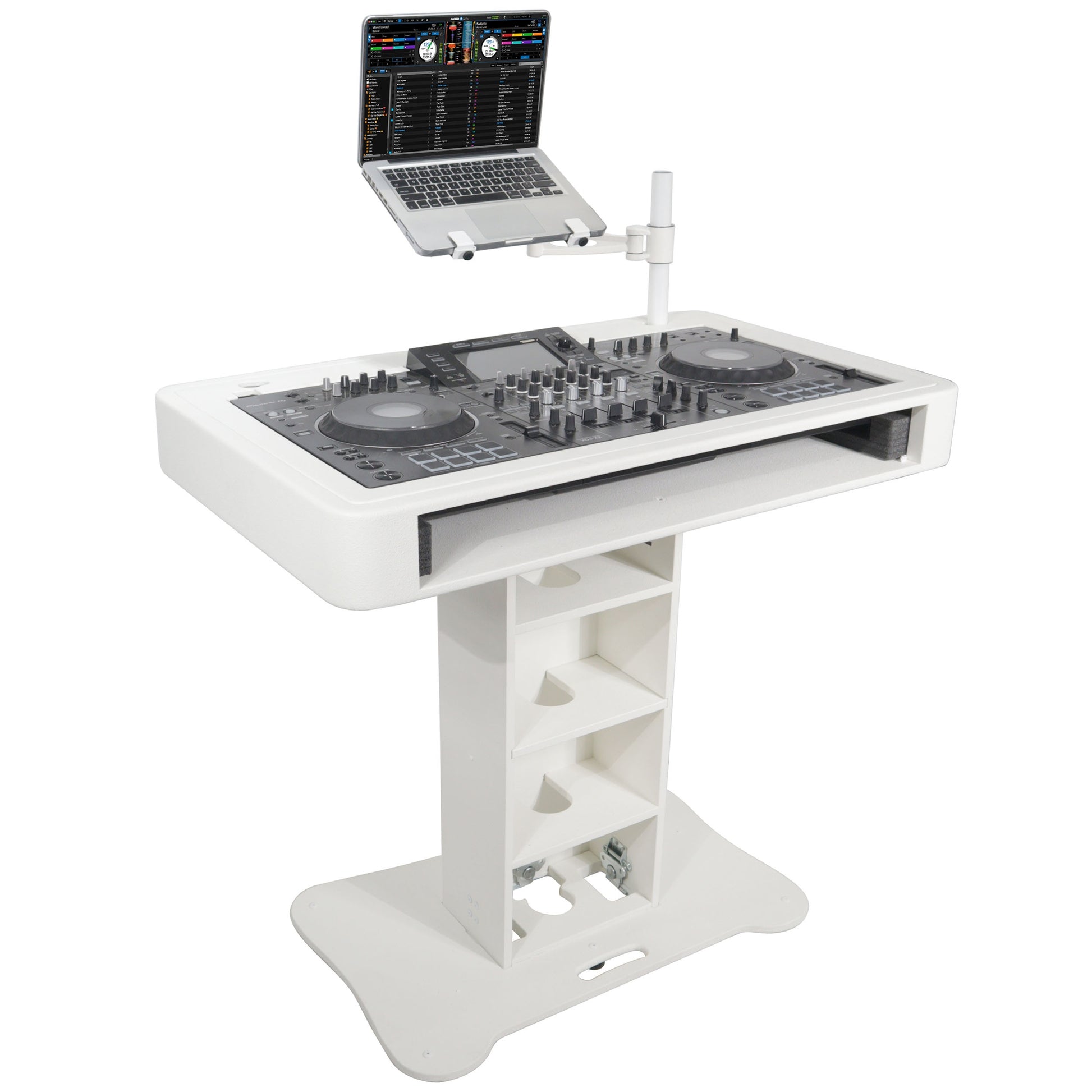 77637_ProX-Control-Tower-DJ-Podium-T-Shape-Stand-for-Pioneer-DDJ-_-White-_-Without-Road-Case_ALT03sqr