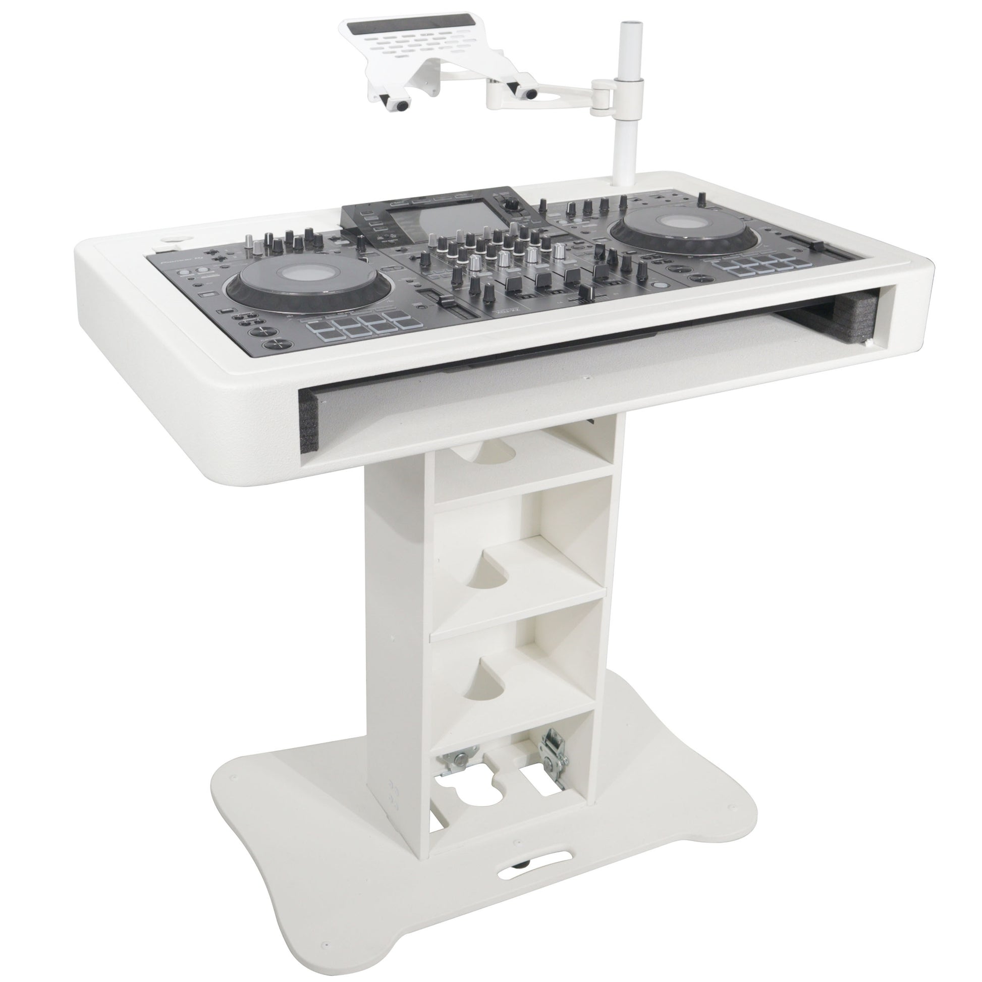 77637_ProX-Control-Tower-DJ-Podium-T-Shape-Stand-for-Pioneer-DDJ-_-White-_-Without-Road-Case_ALT04sqr