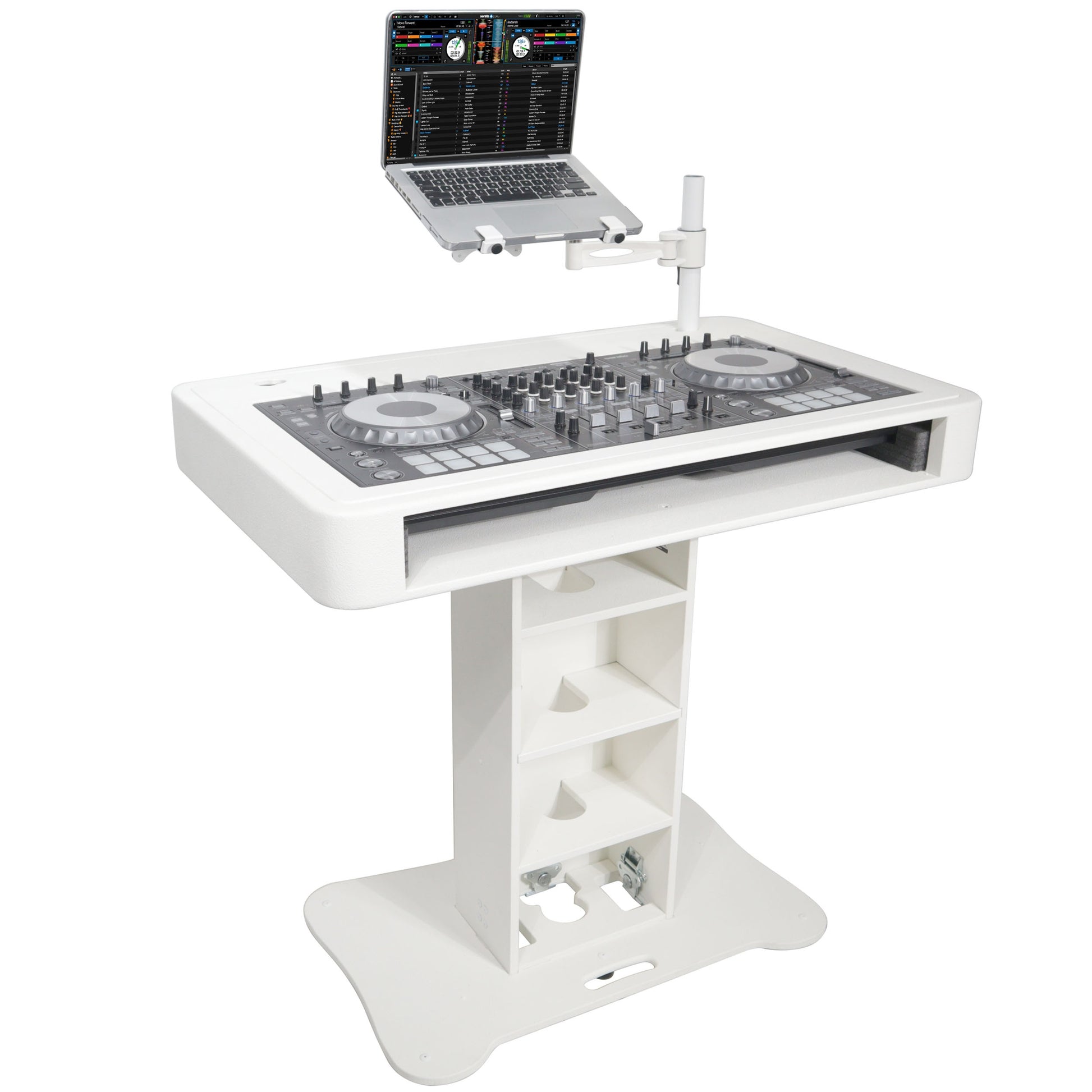 77637_ProX-Control-Tower-DJ-Podium-T-Shape-Stand-for-Pioneer-DDJ-_-White-_-Without-Road-Case_ALT09sqr