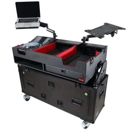 ProX Flip-Ready Hydraulic Console Case For Digital Audio Consoles | Denon DJ SC6000 Prime | None | Fixed