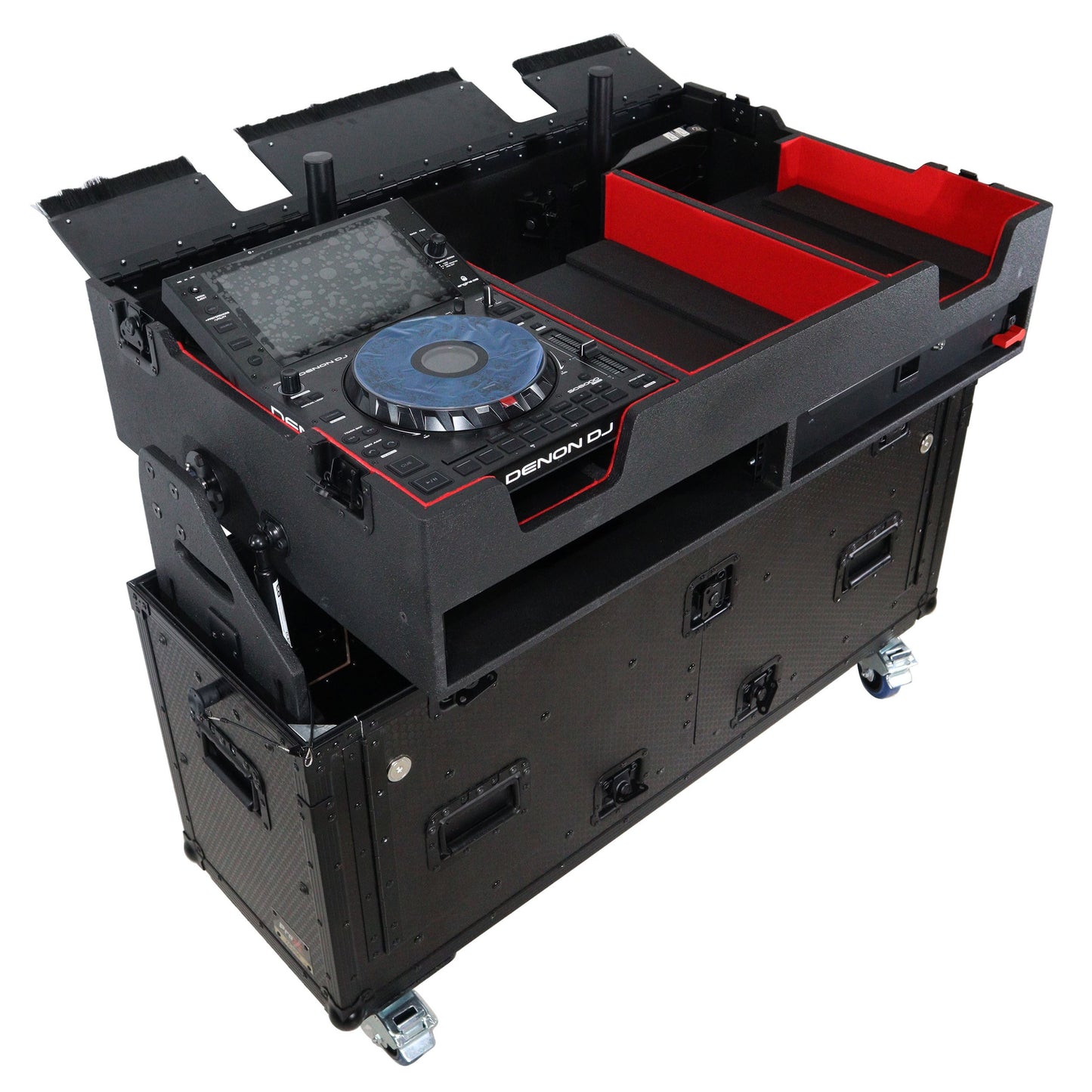ProX Flip-Ready Hydraulic Console Case For Digital Audio Consoles | Denon DJ SC6000 Prime | None | Fixed