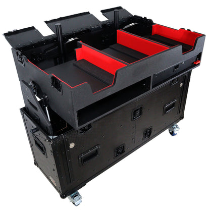 ProX Flip-Ready Hydraulic Console Case For Digital Audio Consoles | Denon DJ SC6000 Prime | None | Fixed
