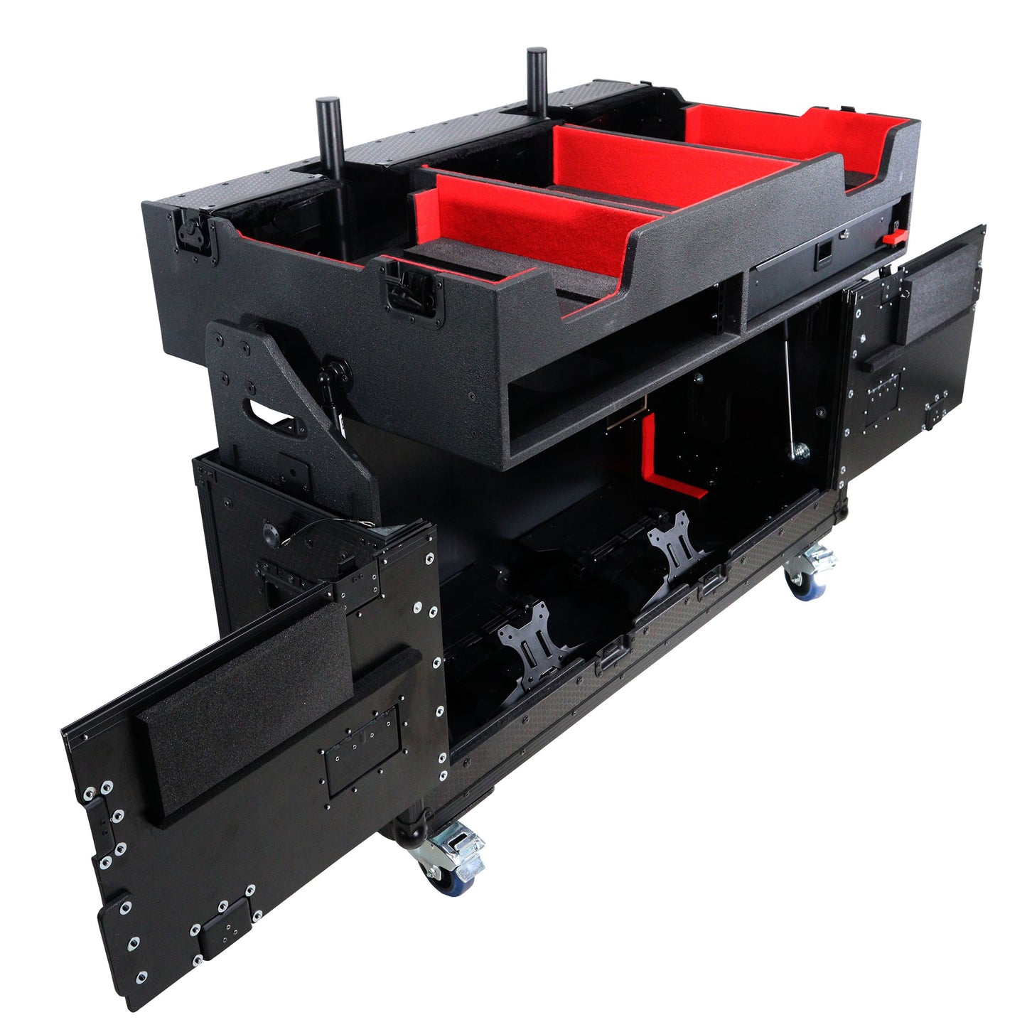 ProX Flip-Ready Hydraulic Console Case For Digital Audio Consoles | Denon DJ SC6000 Prime | None | Fixed