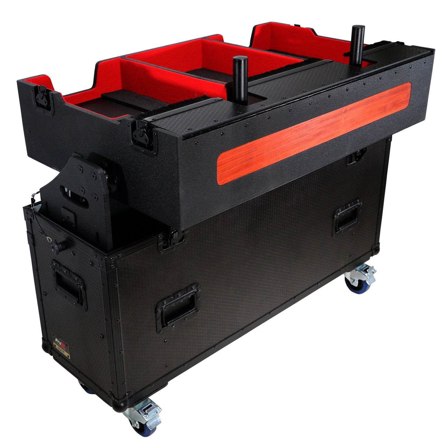 ProX Flip-Ready Hydraulic Console Case For Digital Audio Consoles | Denon DJ SC6000 Prime | None | Fixed