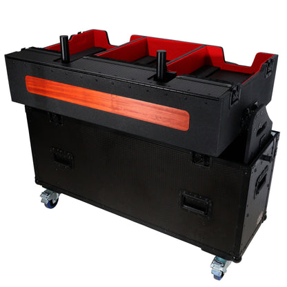 ProX Flip-Ready Hydraulic Console Case For Digital Audio Consoles | Denon DJ SC6000 Prime | None | Fixed