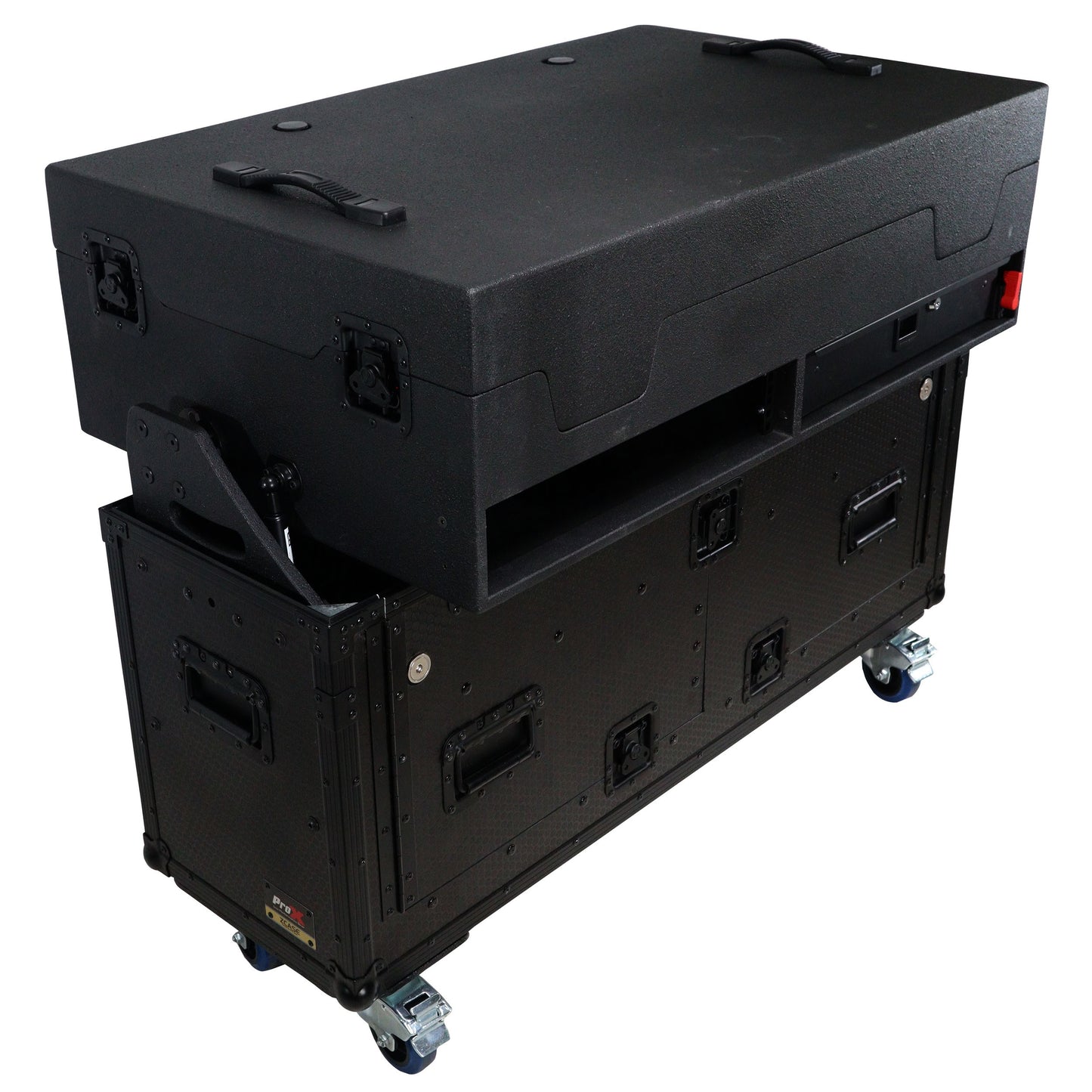 ProX Flip-Ready Hydraulic Console Case For Digital Audio Consoles | Denon DJ SC6000 Prime | None | Fixed