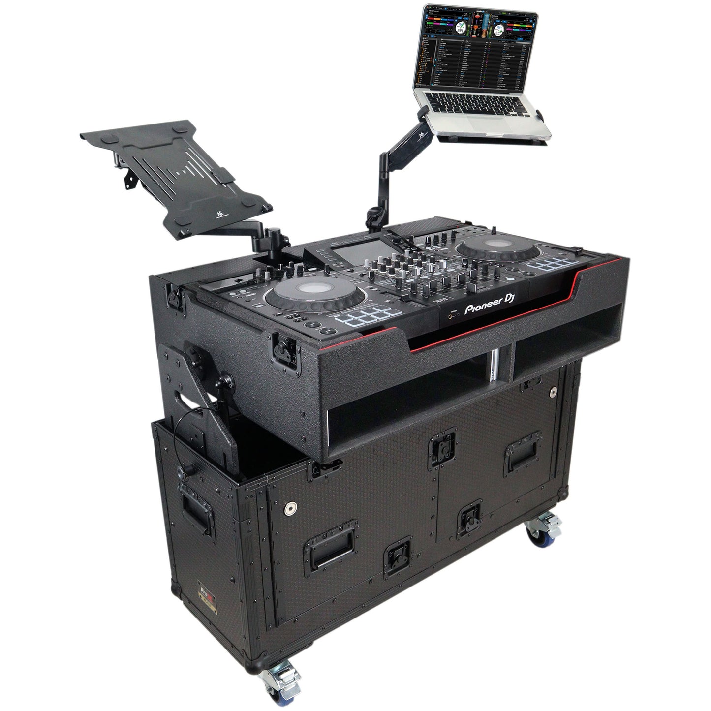 ProX Flip-Ready Hydraulic Console Case For Digital Audio Consoles | Pioneer DDJ-REV7/XDJ-XZ/Opus Quad | Fixed