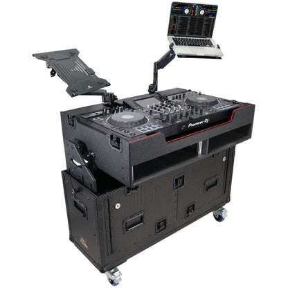 ProX Flip-Ready Hydraulic Console Case For Digital Audio Consoles | Pioneer DDJ-REV7/XDJ-XZ/Opus Quad | Fixed