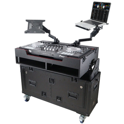 ProX Flip-Ready Hydraulic Console Case For Digital Audio Consoles | Pioneer DDJ-REV7/XDJ-XZ/Opus Quad | Fixed