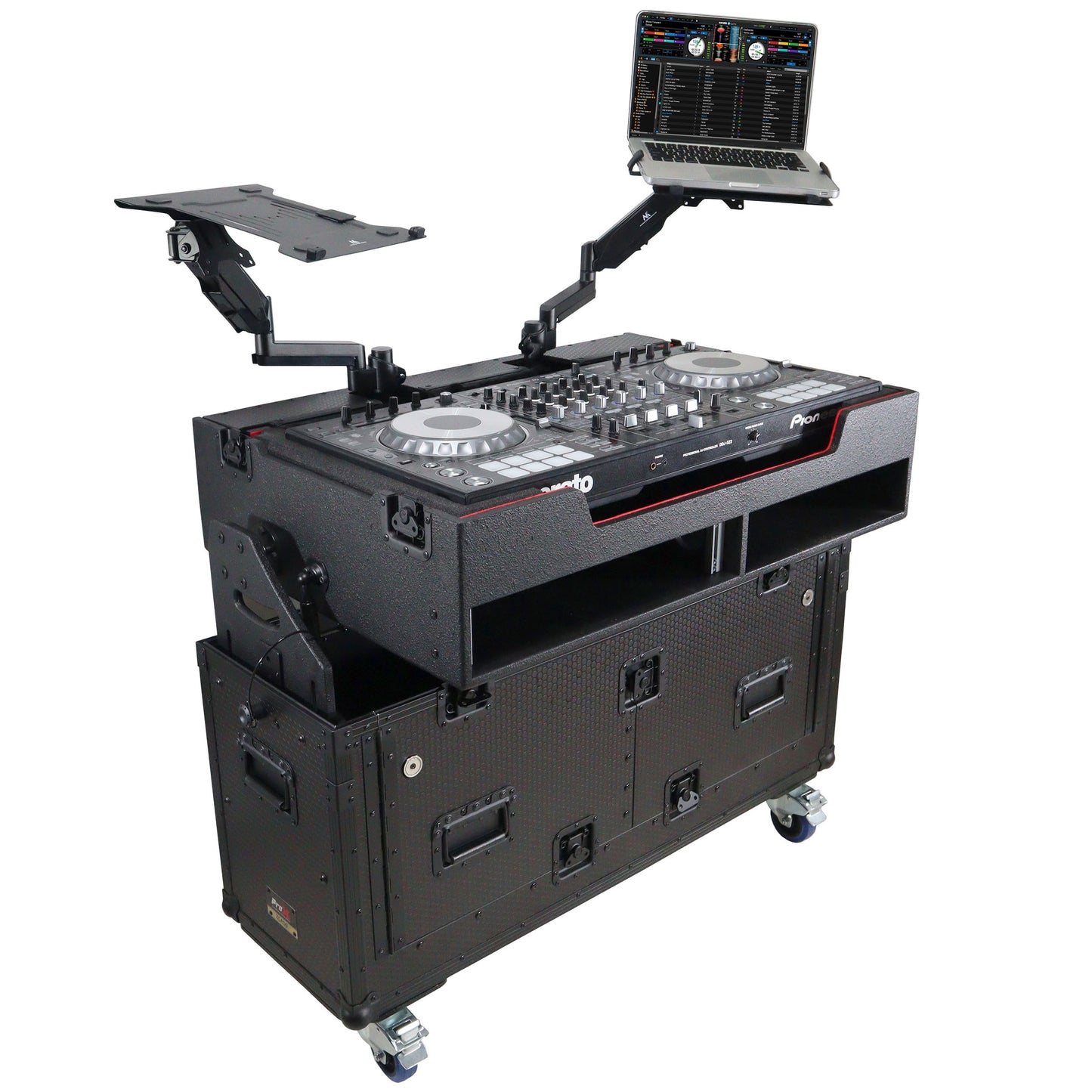 ProX Flip-Ready Hydraulic Console Case For Digital Audio Consoles | Pioneer DDJ-REV7/XDJ-XZ/Opus Quad | Fixed