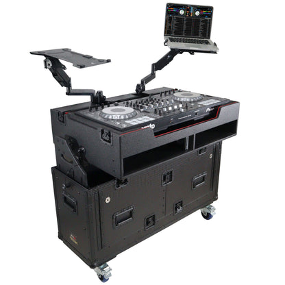 ProX Flip-Ready Hydraulic Console Case For Digital Audio Consoles | Pioneer DDJ-REV7/XDJ-XZ/Opus Quad | Fixed