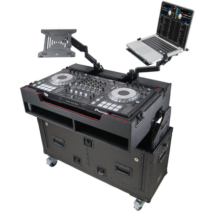 ProX Flip-Ready Hydraulic Console Case For Digital Audio Consoles | Pioneer DDJ-REV7/XDJ-XZ/Opus Quad | Fixed