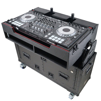 ProX Flip-Ready Hydraulic Console Case For Digital Audio Consoles | Pioneer DDJ-REV7/XDJ-XZ/Opus Quad | Fixed