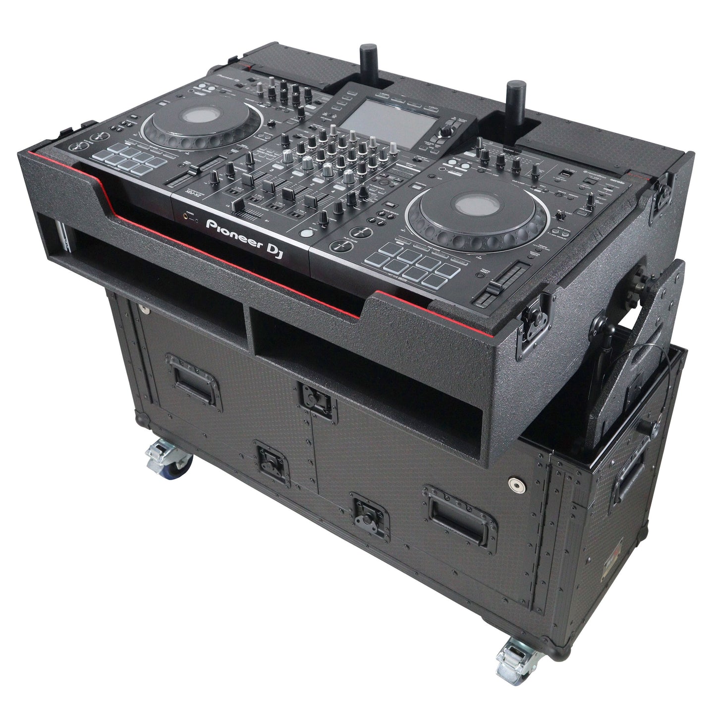ProX Flip-Ready Hydraulic Console Case For Digital Audio Consoles | Pioneer DDJ-REV7/XDJ-XZ/Opus Quad | Fixed