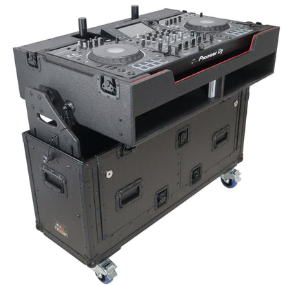 ProX Flip-Ready Hydraulic Console Case For Digital Audio Consoles | Pioneer DDJ-REV7/XDJ-XZ/Opus Quad | Fixed