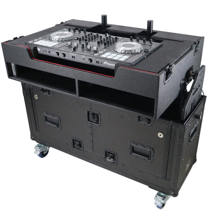 ProX Flip-Ready Hydraulic Console Case For Digital Audio Consoles | Pioneer DDJ-REV7/XDJ-XZ/Opus Quad | Fixed