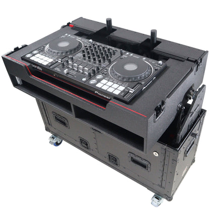 ProX Flip-Ready Hydraulic Console Case For Digital Audio Consoles | Pioneer DDJ-REV7/XDJ-XZ/Opus Quad | Fixed
