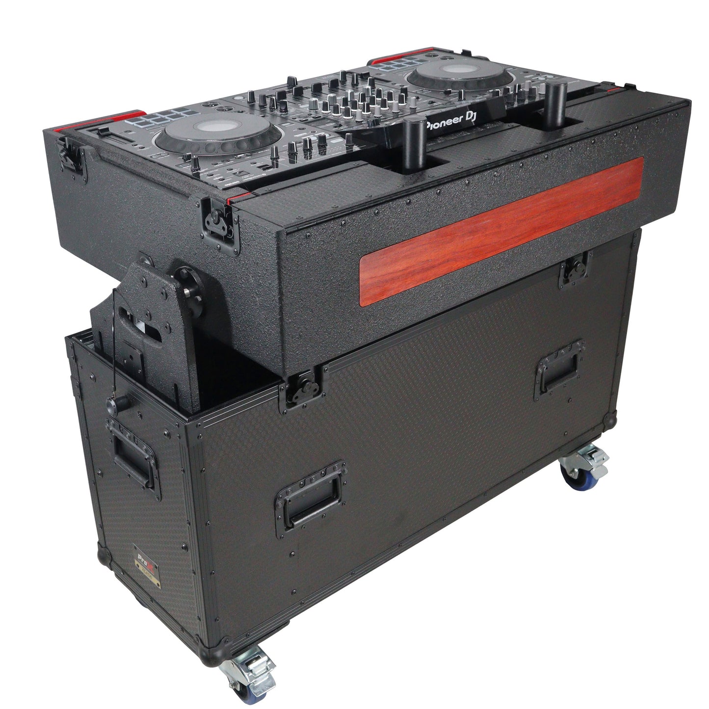 ProX Flip-Ready Hydraulic Console Case For Digital Audio Consoles | Pioneer DDJ-REV7/XDJ-XZ/Opus Quad | Fixed