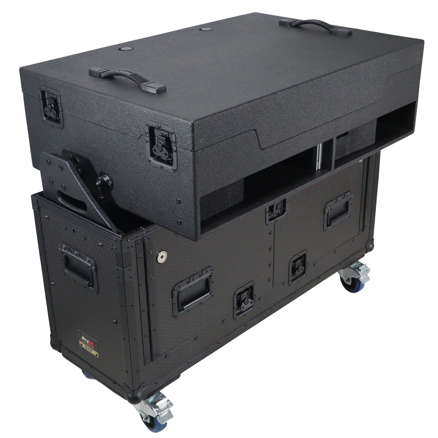 ProX Flip-Ready Hydraulic Console Case For Digital Audio Consoles | Pioneer DDJ-REV7/XDJ-XZ/Opus Quad | Fixed