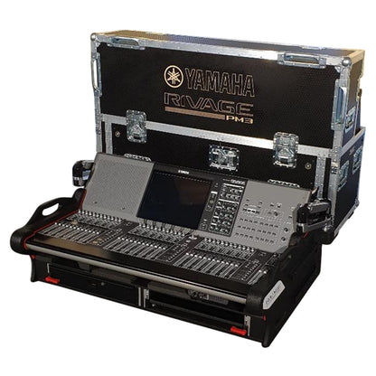 ProX Flip-Ready Hydraulic Console Case For Digital Audio Consoles | Yamaha RIVAGE PM3 | Detachable