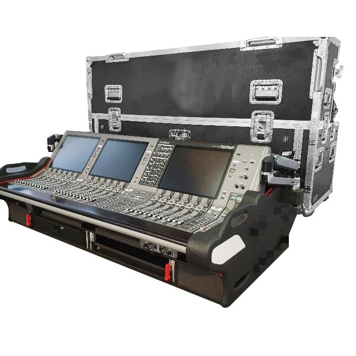 ProX Flip-Ready Hydraulic Console Case For Digital Audio Consoles | Yamaha RIVAGE PM5 | Detachable