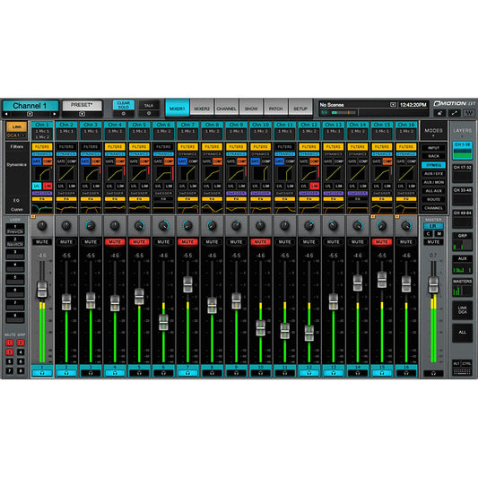 Waves eMotion LV1 16 16-Channel Live Digital Mixer 2
