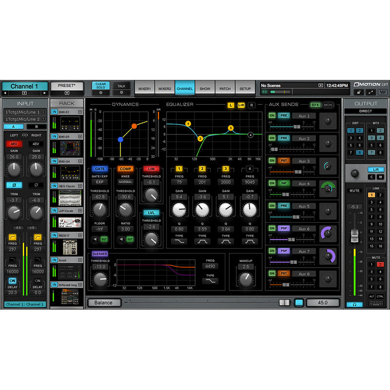 Waves eMotion LV1 16 16-Channel Live Digital Mixer – SoundPro