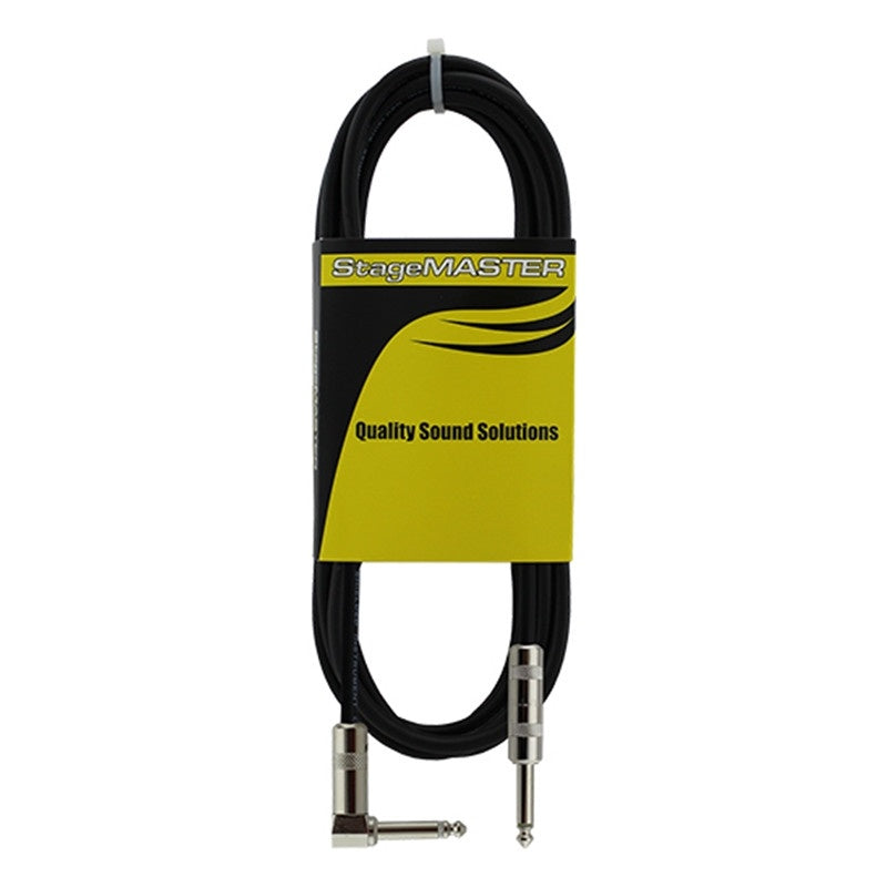 ProCo Sound StageMASTER Instrument Cable, Right Angle to Straight 1/4" | 15 ft