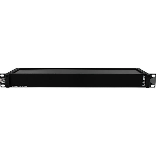 ProCo Sound LS82 front of 1U rack panel marked 8-channel line splitter and LS-82