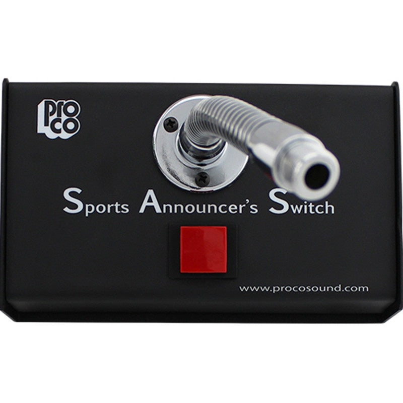 ProCo Sound SAS2 Desktop Push-To-Talk Mic Switch for Announcers