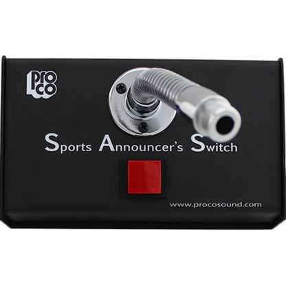 ProCo Sound SAS2 Desktop Push-To-Talk Mic Switch for Announcers