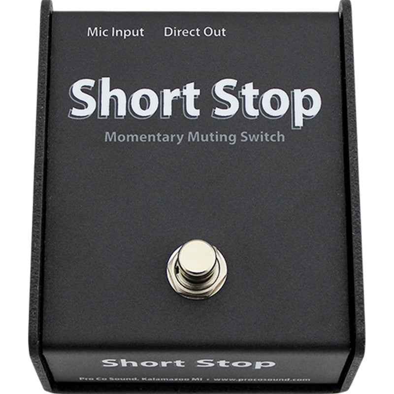 ProCo Sound CDSS Short Stop Momentary Microphone Muting Switch