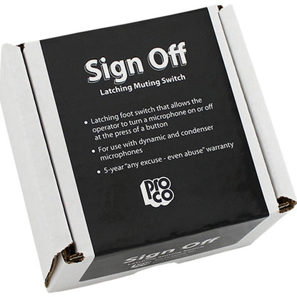 ProCo Sound CDSO Latching Mic Mute Switch for Broadcast and Live