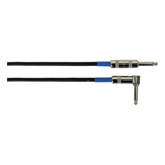 ProCo Sound Excellines instrument cable end detail showing straight 1/4" TS and right angle 1/4" TS plugs