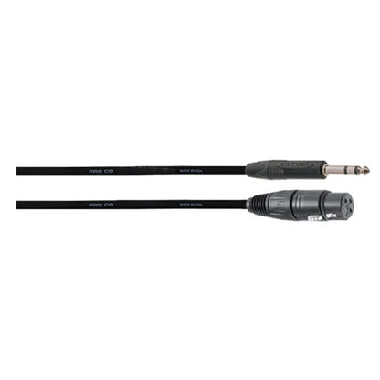 ProCo Sound Ameriquad Balanced Cable TRS To XLRF | 3 ft