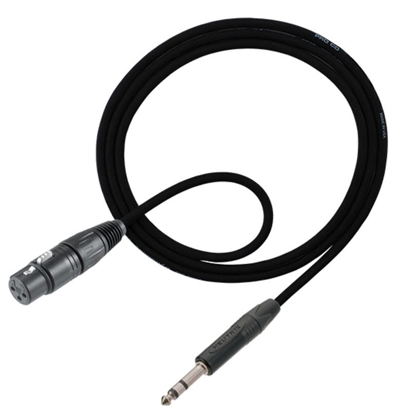 ProCo Sound Ameriquad Balanced Cable TRS To XLRF | 5 ft