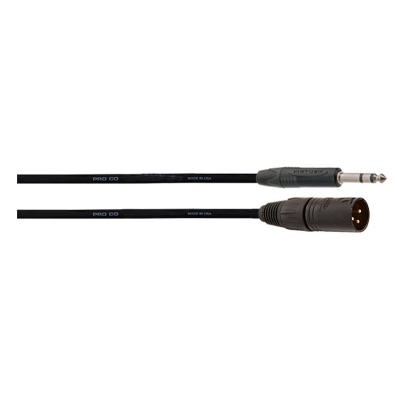 ProCo Sound Ameriquad Balanced Cable TRS To XLRM | 10 ft