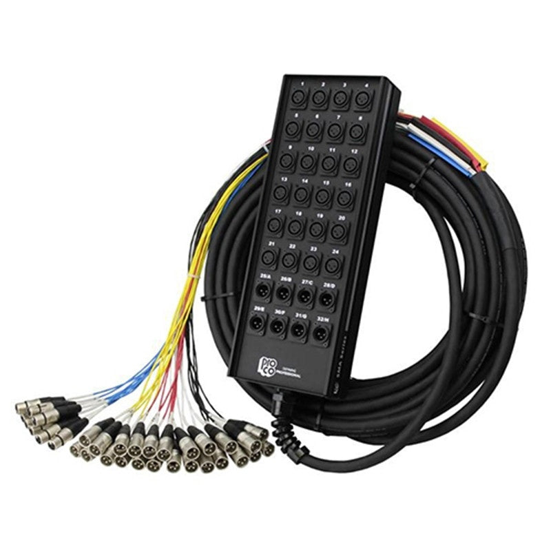 ProCo Sound SMA Series Audio Snake | 100 ft | XLR | 8x4