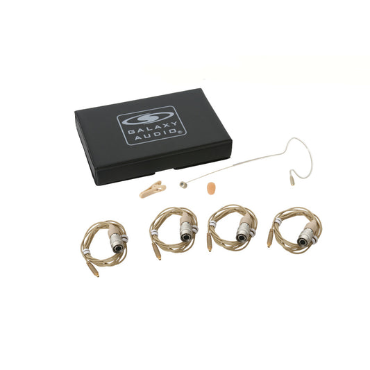 Galaxy Audio ESM8 Uni Earset Microphone with 4 Cables with accessories