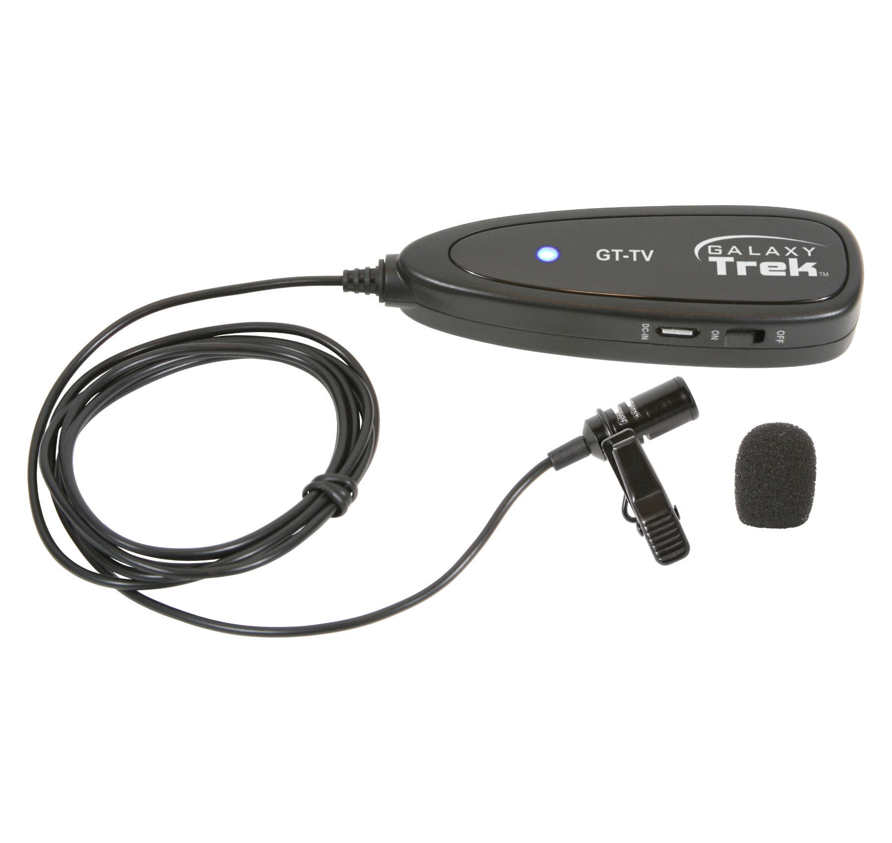 Galaxy Audio GT-V Trek Series Portable Wireless Lavalier Microphone System lavalier
